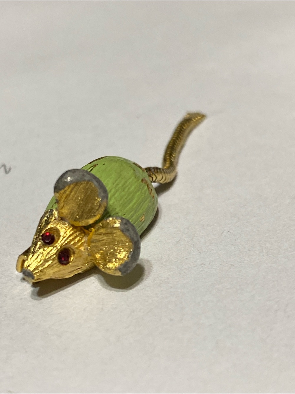 3 small pins Gold tone mice & Ballou Regd  cat pin - Picture 10 of 15